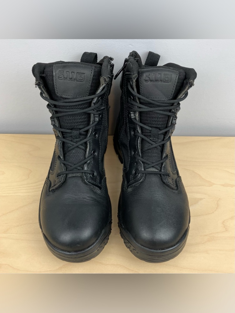 5.11 Tactical Men’s Size 9.5 ATAC 2.0 6” Side Zip Black Tactical Work Boots - Picture 4 of 12